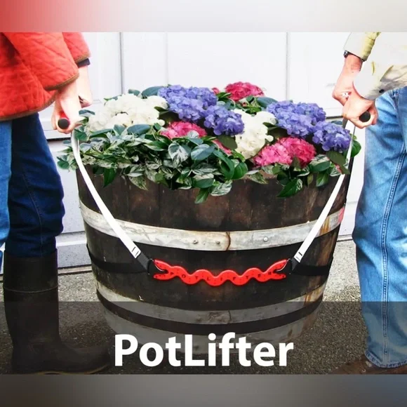 PotLifter Heavy Lifting Gardening Landscaping Tool 2 Person Device Lifts 200lbs - Picture 1 of 6